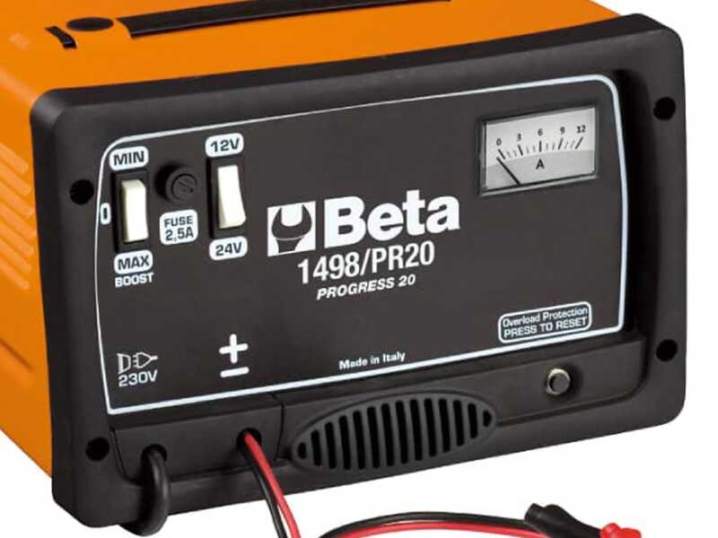 Beta 1498/PR20 - Cargador port&aacute;til - 12/24 V - Monof&aacute;sico