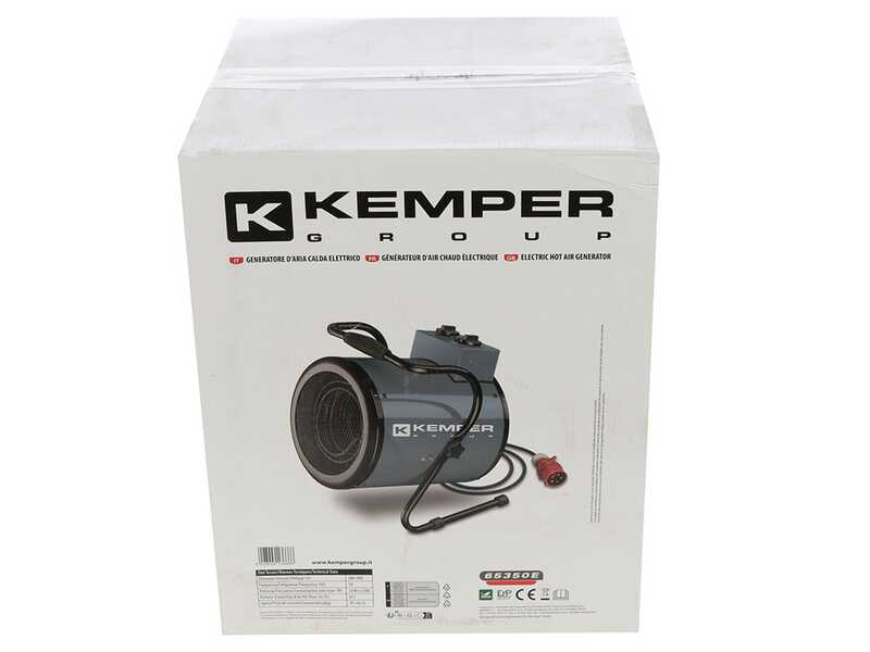 Kemper 65350E - Generador de aire caliente el&eacute;ctrico con ventilador - Trif&aacute;sico - 5000 W