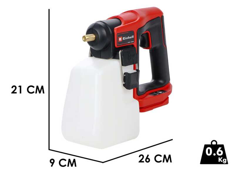 Einhell GE-WS 18/10 Li - Pulverizador de bater&iacute;a port&aacute;til - Bater&iacute;a de 18V 5.2Ah