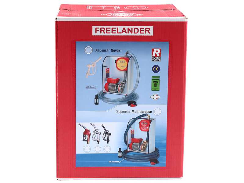 Rover Dispenser Novax OIL - Bomba el&eacute;ctrica de trasiego en aleaci&oacute;n antioxidante para aceite - 0,6 HP