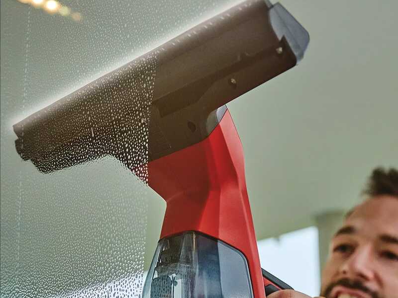 Einhell BRILLIANTO - Limpiacristales de bater&iacute;a - Aspirador de gotas port&aacute;til - 18V/5.2Ah