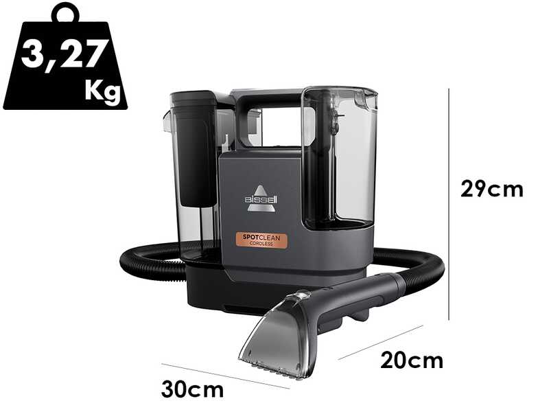Bissell SpotClean Cordless - Lavamoquetas - Tapicer&iacute;as - 25,9 V