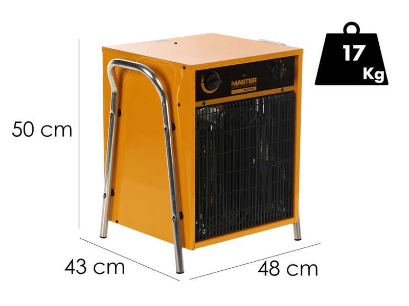 Master B 15IT - Generador de aire caliente el&eacute;ctrico con ventilador - 15 kW