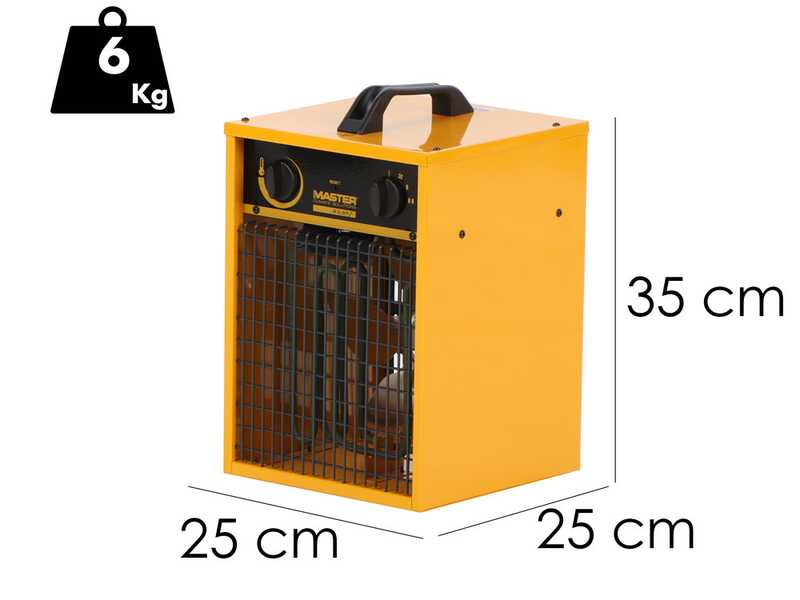 Master B 3,3IT - Generador de aire caliente el&eacute;ctrico con ventilador - 3,3 kW
