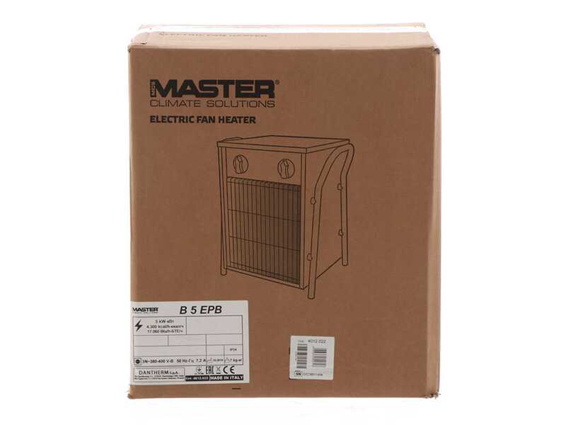 Master B 5IT - Generador de aire caliente el&eacute;ctrico con ventilador - 5 kW