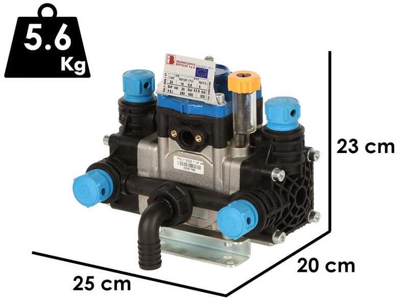 Bertolini Pumps POLY 2020.1 VF - Bomba de pulverizaci&oacute;n para tractor - Versi&oacute;n para &aacute;cidos y productos qu&iacute;micos