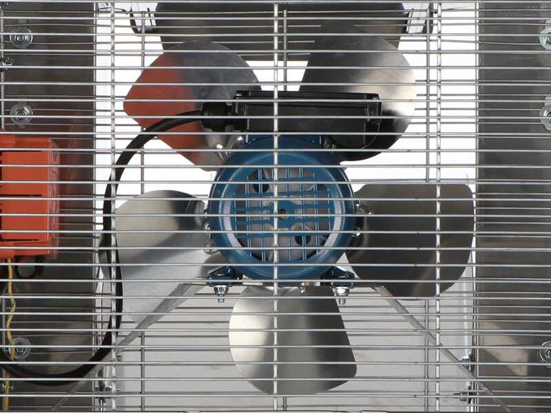 Jolly Falkom &ndash; Deshojadora el&eacute;ctrica para aceitunas en acero inoxidable AISI 304 &ndash; Variador de velocidad y dep&oacute;sito de 77 L