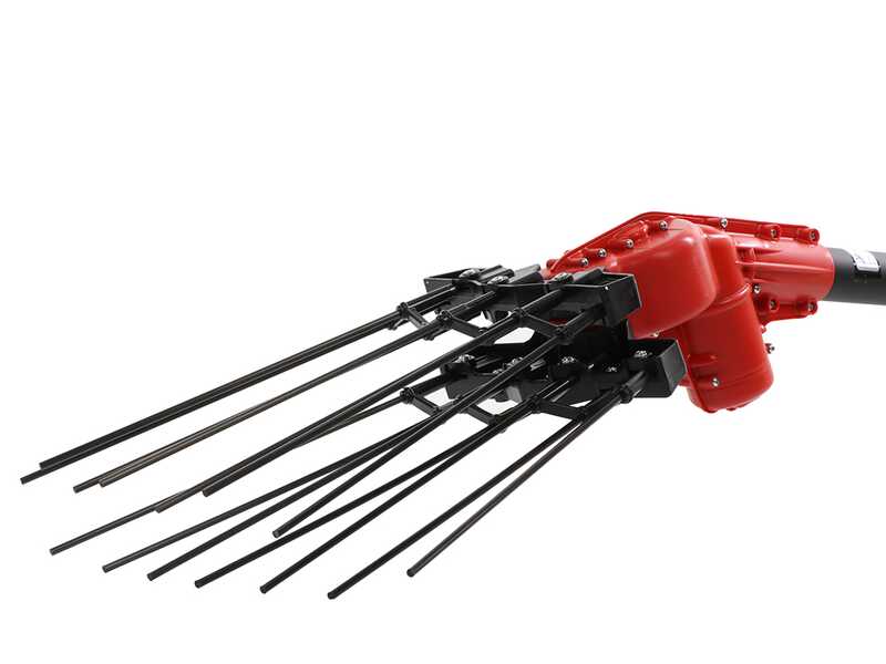 Aima Tandem Cordless -Vareador de aceitunas el&eacute;ctrico a bater&iacute;a - P&eacute;rtiga fija de aluminio - 3 x 21 V 5,2 Ah