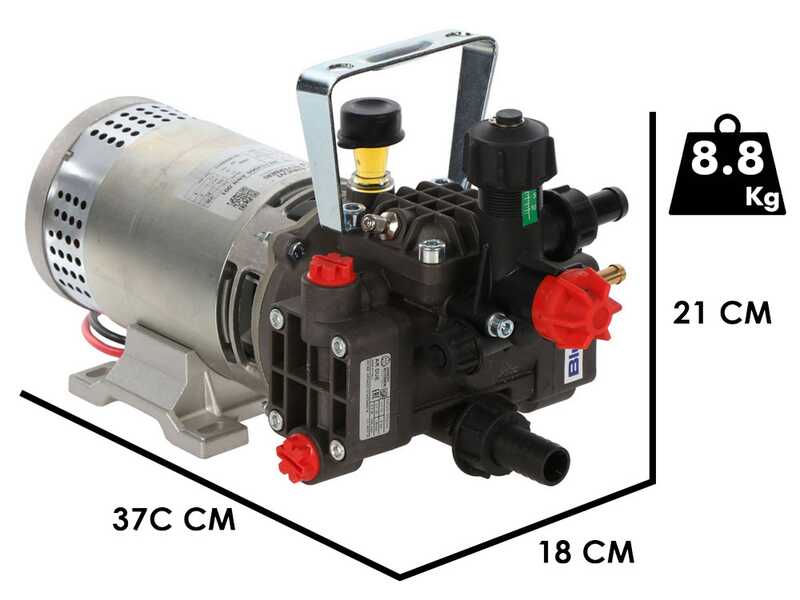 Annovi Reverberi CAR 130/H + AR DUE DC - Carretilla con dep&oacute;sito con electrobomba para pulverizaci&oacute;n - 12V - BATER&Iacute;A NO INCLUIDA