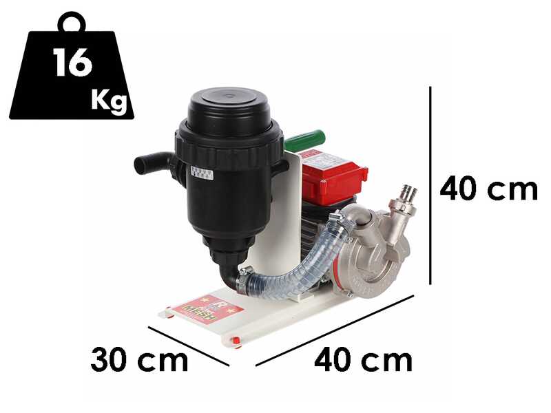 Rover MESH 5000 Novax - Bomba de trasiego para agua sucia con filtro de malla - 1,0 HP
