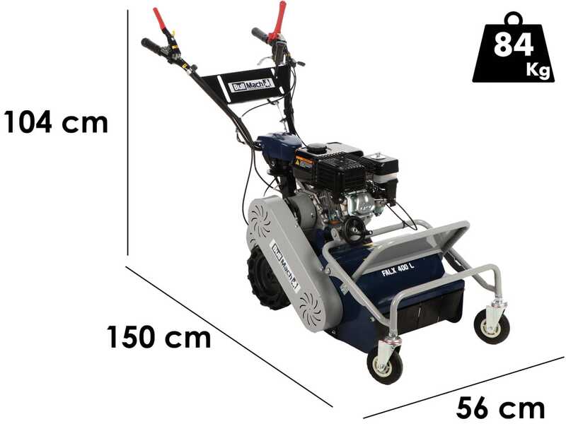 BullMach FALX 400 L - Desbrozadora de martillos - Loncin G200F