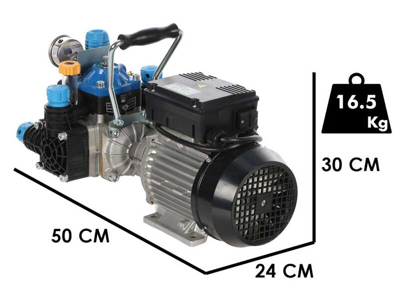 Bertolini Pumps POLY 2020 H.P. RTE.1 - Motobomba el&eacute;ctrica para pulverizaci&oacute;n - Versi&oacute;n para &aacute;cidos y productos qu&iacute;micos