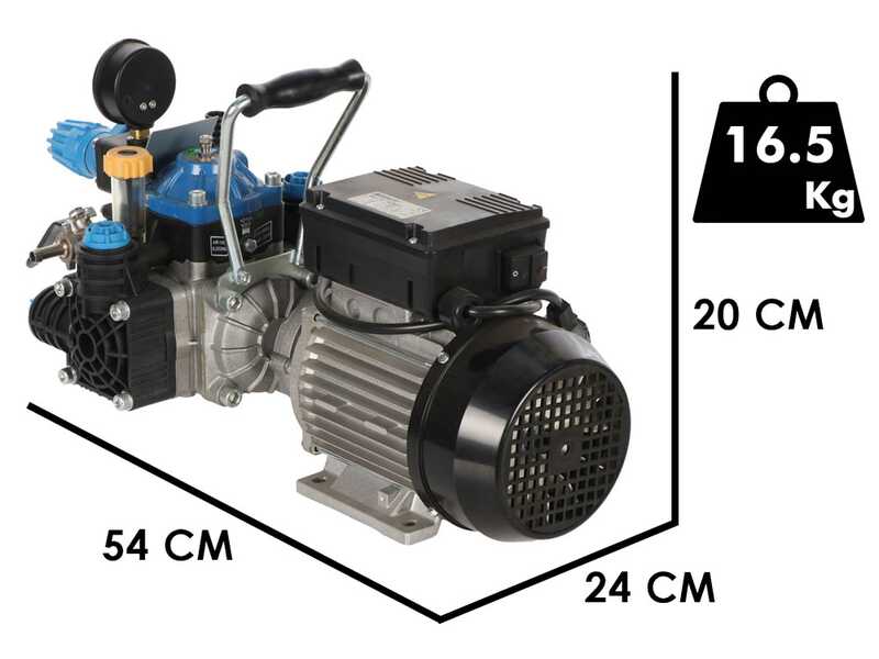 Bertolini Pumps POLY 2030 H.P. RTE.1 - Motobomba el&eacute;ctrica para pulverizaci&oacute;n - Versi&oacute;n para &aacute;cidos y productos qu&iacute;micos