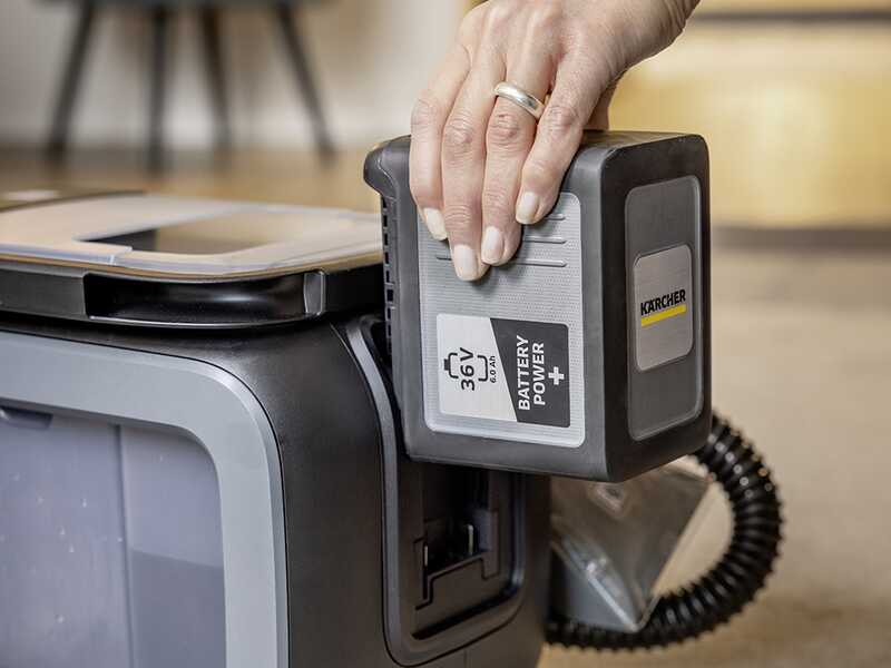 Karcher Pro Puzzi 2/1 Bp - Lavamoquetas - Aspirador de l&iacute;quidos port&aacute;til - 36V 6Ah