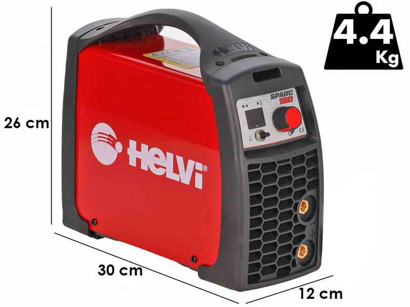 Helvi Sparc 200 - Soldadora Inverter (MMA) + Malet&iacute;n antichoque, corriente continua (CC)