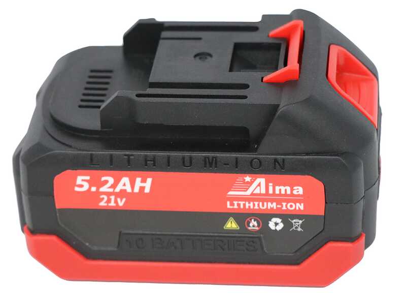 Aima Twist Plus Cordless - Vareador de aceitunas el&eacute;ctrico a bater&iacute;a - P&eacute;rtiga fija de aluminio - 2 x 21 V 5,2 Ah