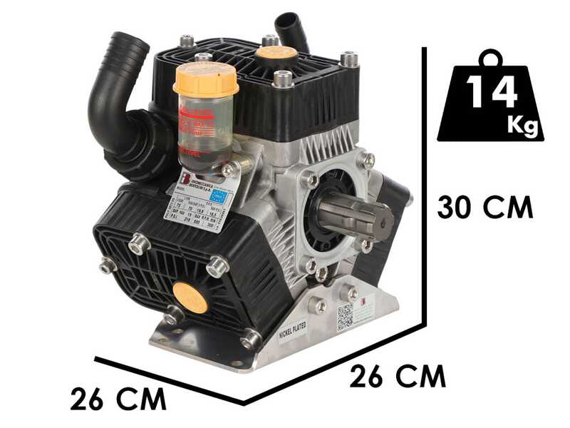 Bertolini Pumps POLY 2073 VS - Bomba de baja presi&oacute;n para desbroce con tractor - Versi&oacute;n para &aacute;cidos y productos qu&iacute;micos