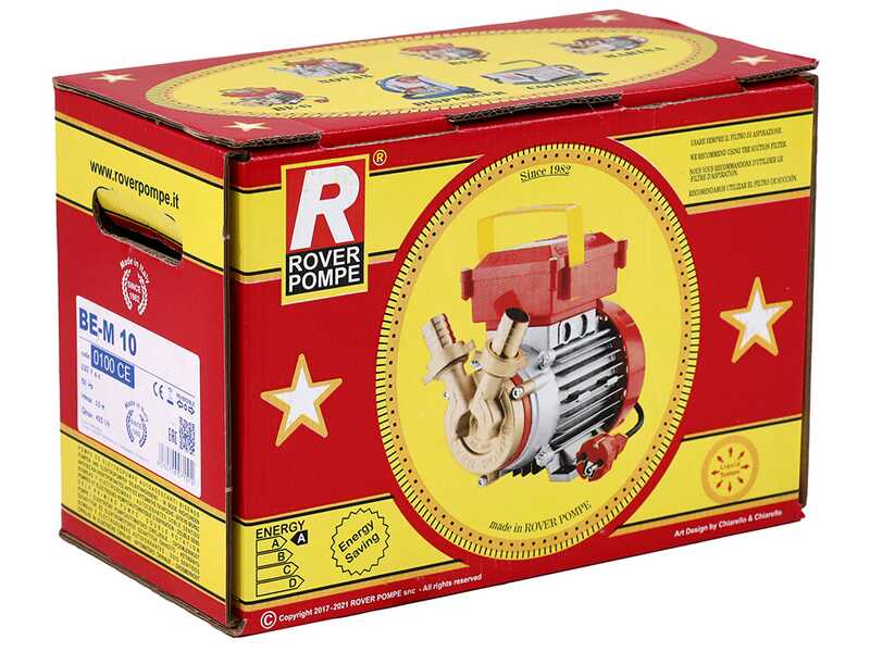 Rover BE-M 10 - Bomba el&eacute;ctrica de trasiego de bronce - Monof&aacute;sica - 230 V
