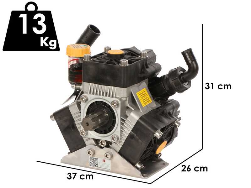 Bertolini Pumps POLY 2085 VS - Bomba de baja presi&oacute;n para desbroce con tractor - Versi&oacute;n para &aacute;cidos y productos qu&iacute;micos