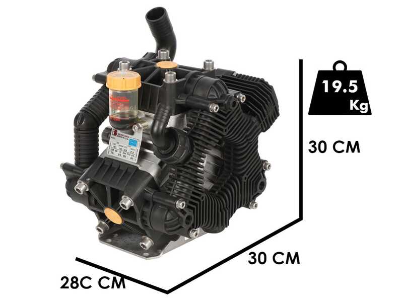 Bertolini Pumps POLY 2120 VS - Bomba de baja presi&oacute;n para desbroce con tractor - Versi&oacute;n para &aacute;cidos y productos qu&iacute;micos