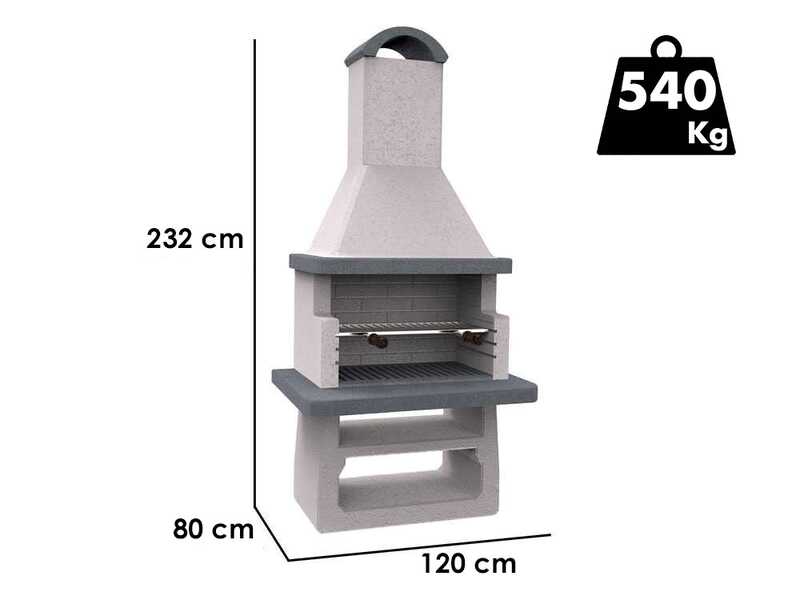 Edilmark GF75 - Barbacoa de carb&oacute;n de obra