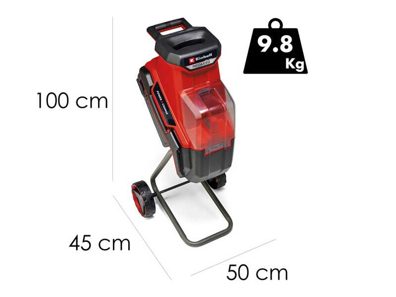 Einhell REDAXXO 36/25 - Biotrituradora de bater&iacute;a 36V - con recogedor - 2x18V/4Ah