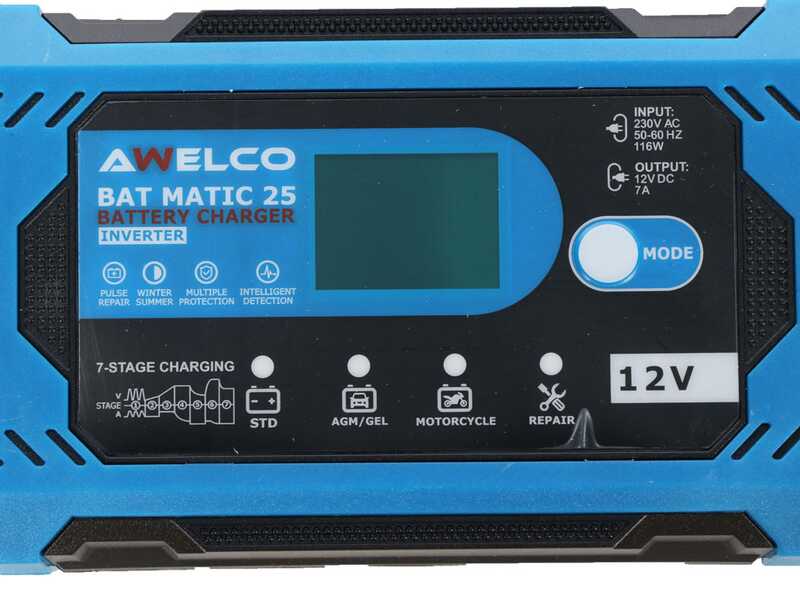 Awelco BAT MATIC 25 - Cargador de bater&iacute;a y mantenedor - 12V