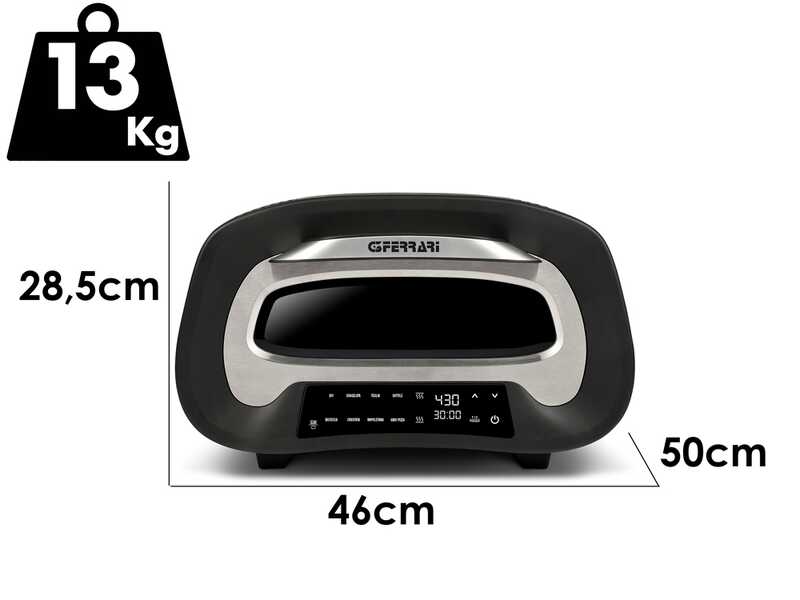 G3 Ferrari Pronto Pizza 2 minuti - Horno el&eacute;ctrico para pizza - 1700 W