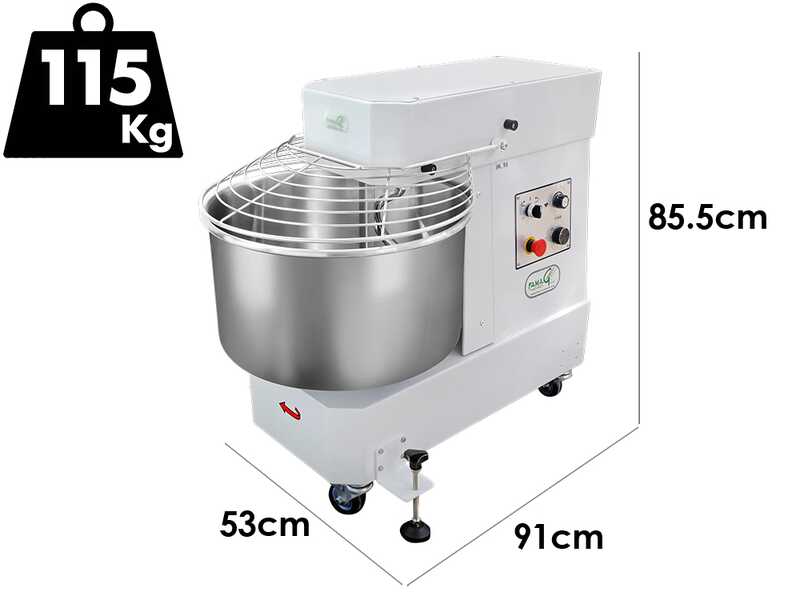 Famag IM 50/230 10 Velocidades HH - Amasadora de espiral de 50 kg de alta hidrataci&oacute;n