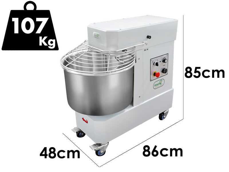 Famag IM 40/230 10 Velocidades HH - Amasadora de espiral de 40 kg de alta hidrataci&oacute;n
