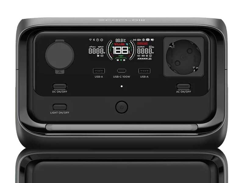 EcoFlow River 3 Max - Estaci&oacute;n de energ&iacute;a port&aacute;til - 600 W - 572 Wh/22.4V