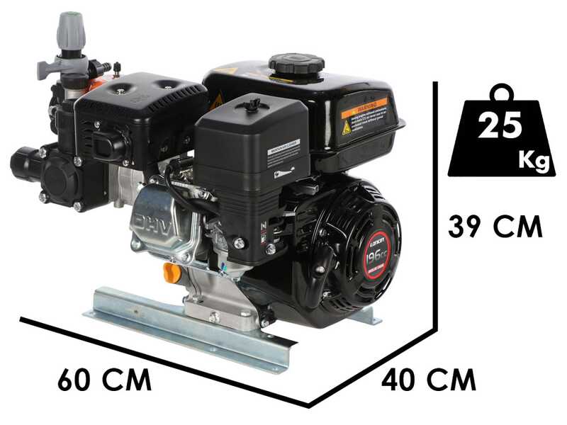 Comet MTP BPX25 PA6 - Motobomba para pulverizaci&oacute;n - motor Loncin G200F - versi&oacute;n para &aacute;cidos y productos qu&iacute;micos
