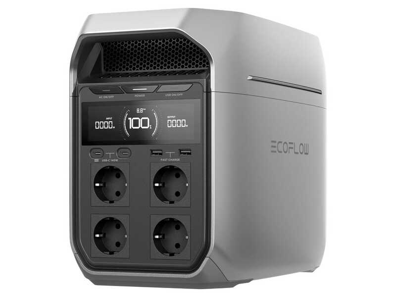 EcoFlow Delta 3 Plus - Bater&iacute;a Estaci&oacute;n de energ&iacute;a Port&aacute;til - 1800W - 1024 Wh/51.2V