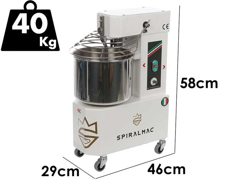 Spiralmac SV8 Royal Queen - Amasadora de espiral - 10 velocidades - Capacidad 8 kg