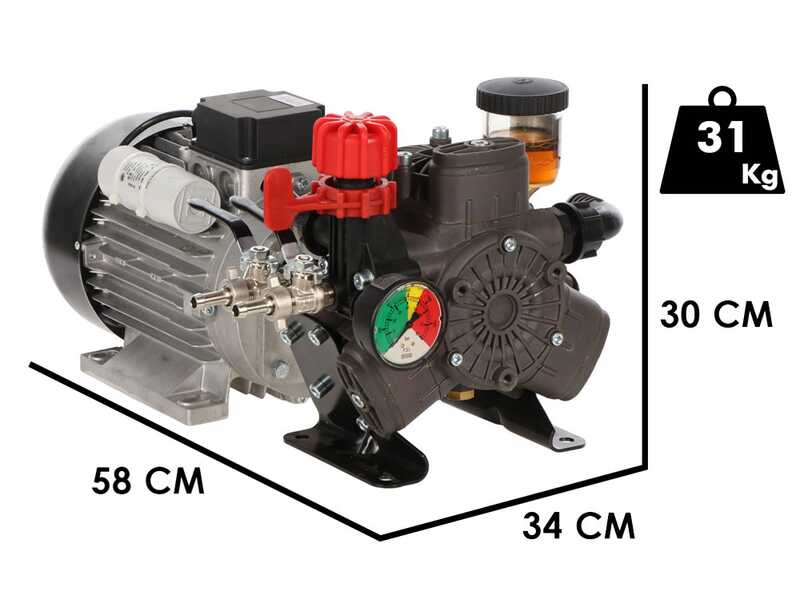 Kit de motobomba el&eacute;ctrica para pulverizaci&oacute;n con carro - Annovi reverberi AR 303 EM
