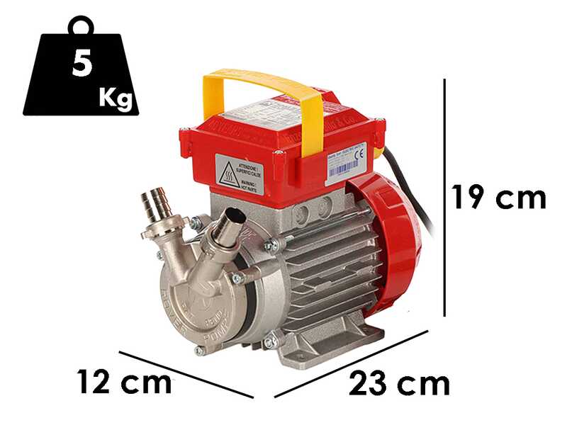 Rover Novax 20 B - 1450 rpm - Bomba el&eacute;ctrica de trasiego - Electrobomba para l&iacute;quidos calientes y cerveza - Monof&aacute;sica - 230 V