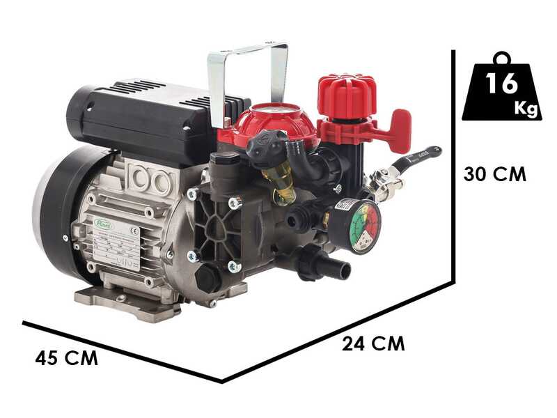 Kit de motobomba el&eacute;ctrica para pulverizaci&oacute;n con carro - Annovi reverberi AR 252 EM