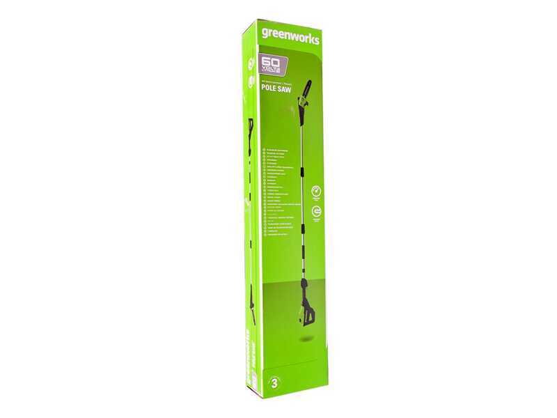 Greenworks GD60PS25 - Podadora de bater&iacute;a con p&eacute;rtiga 60V - Bater&iacute;a 4Ah