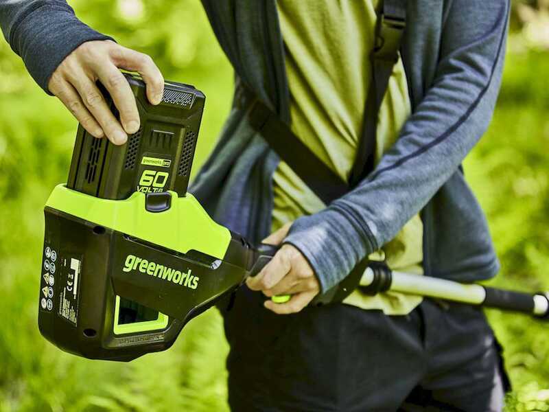 Greenworks GD60PS25 - Podadora de bater&iacute;a con p&eacute;rtiga 60V - Bater&iacute;a 4Ah