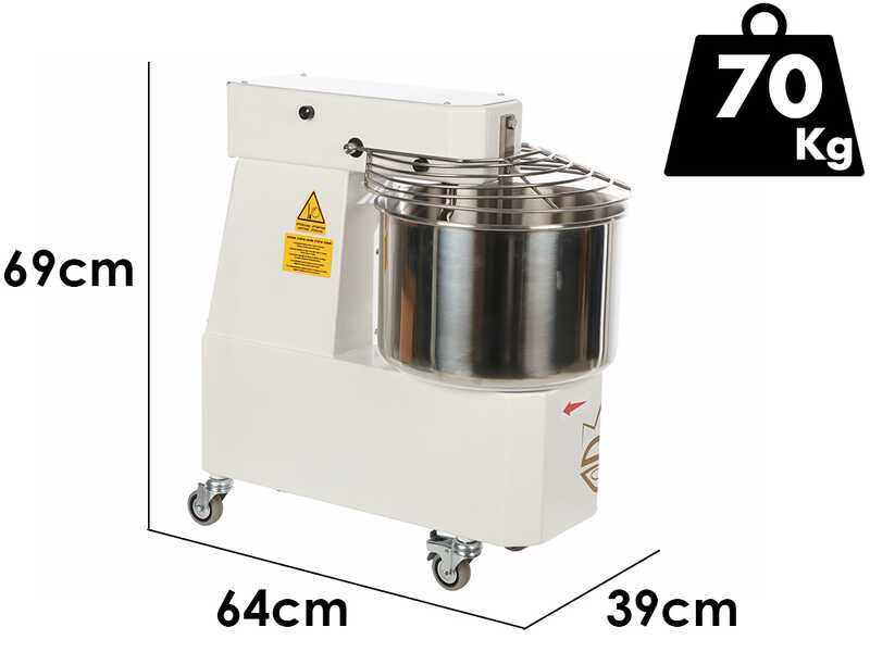 Spiralmac SV20 - Amasadora de espiral - 10 velocidades - Capacidad 20 kg