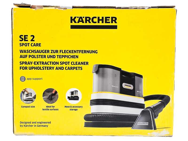 Karcher SE 2 Spot Care - Lavamoquetas - Aspirador de l&iacute;quidos port&aacute;til - 450 W