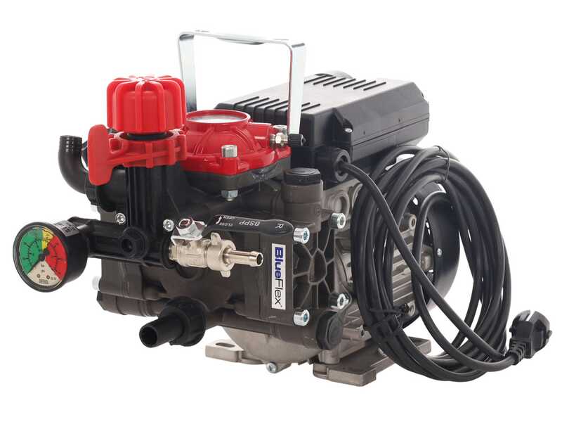 Kit de motobomba el&eacute;ctrica para pulverizaci&oacute;n con carro - Comet MTP P40/20 EL MNF - Para productos qu&iacute;micos y &aacute;cidos