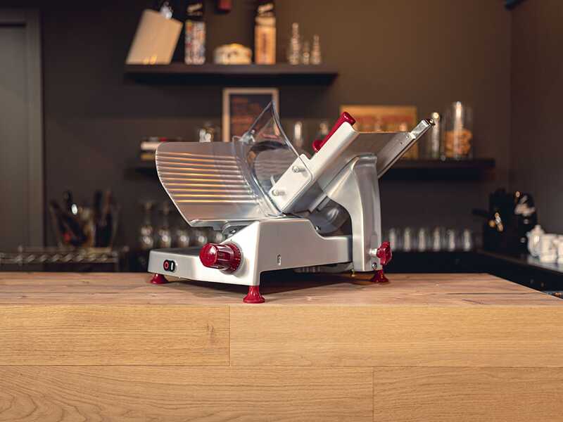 Berkel Pro Line XS30 Total Grey - Cortadora de fiambre con cuchilla de acero cromado de 300 mm