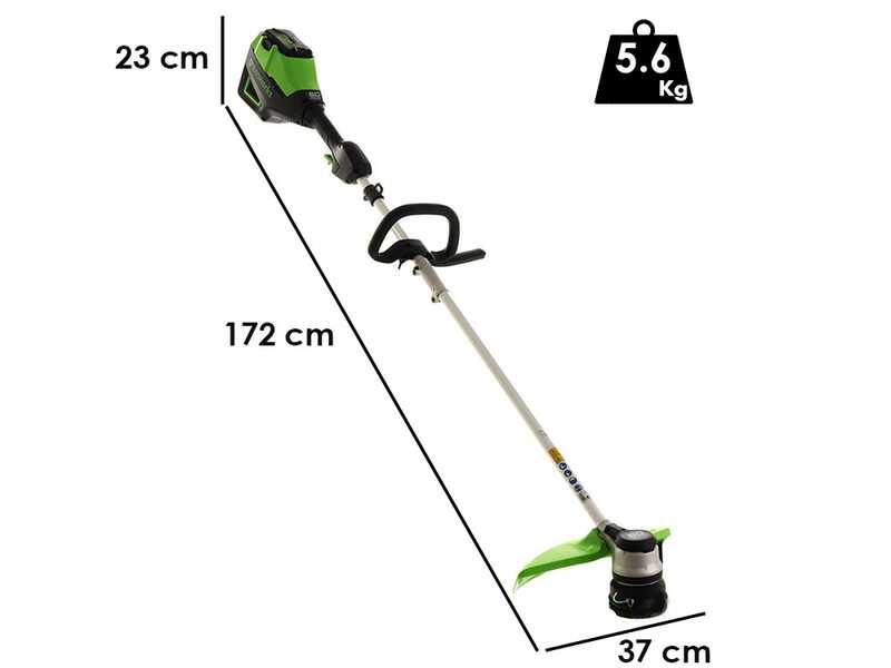Greenworks GD60BC - Desbrozadora de bater&iacute;a - 60V - 2Ah - &iexcl;Starter kit 60V 2Ah gratis!