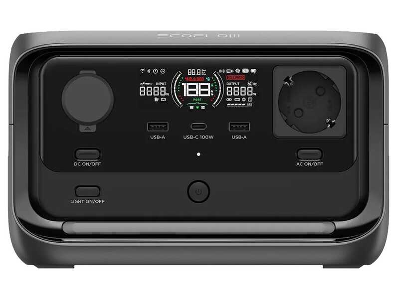 EcoFlow River 3 Plus - Estaci&oacute;n de energ&iacute;a bater&iacute;a port&aacute;til - 600 W - 286 Wh/22,4 V