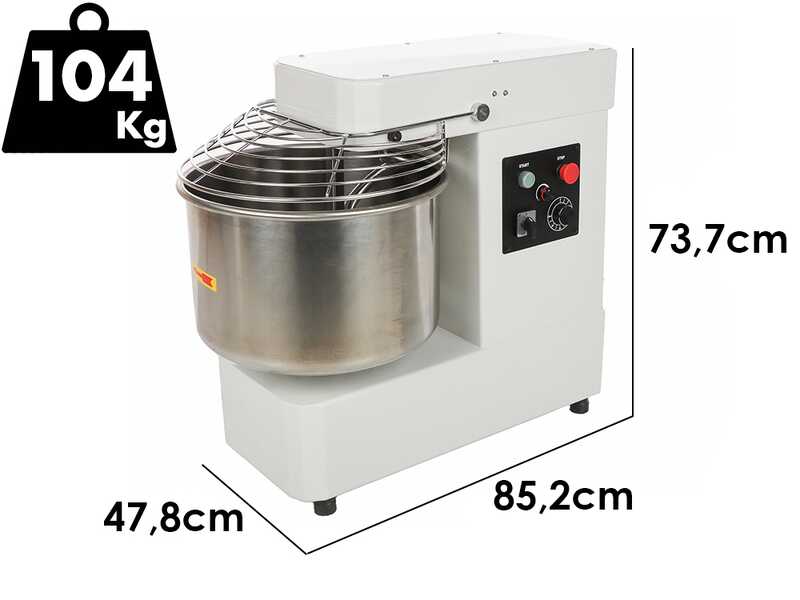 Prismafood iLine SFMC 40 VAR - Amasadora de espiral - Capacidad 33 kg - Monof&aacute;sica