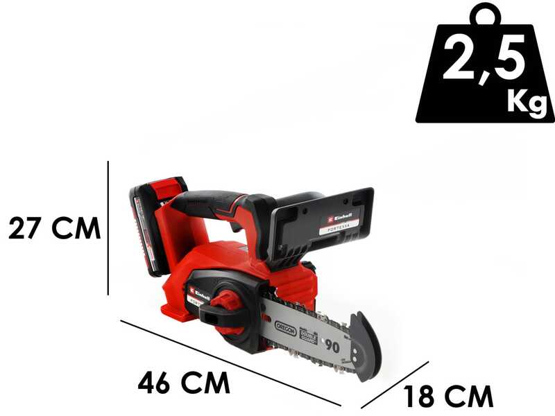 Einhell Fortexxa 18/20 TH - Motosierra de poda de bater&iacute;a 18 V 4Ah