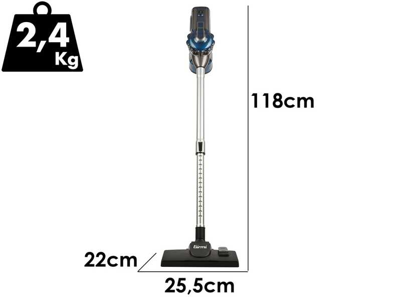 Girmi AP74 - Aspiradora - Escoba el&eacute;ctrica 2 en 1 - 600 W