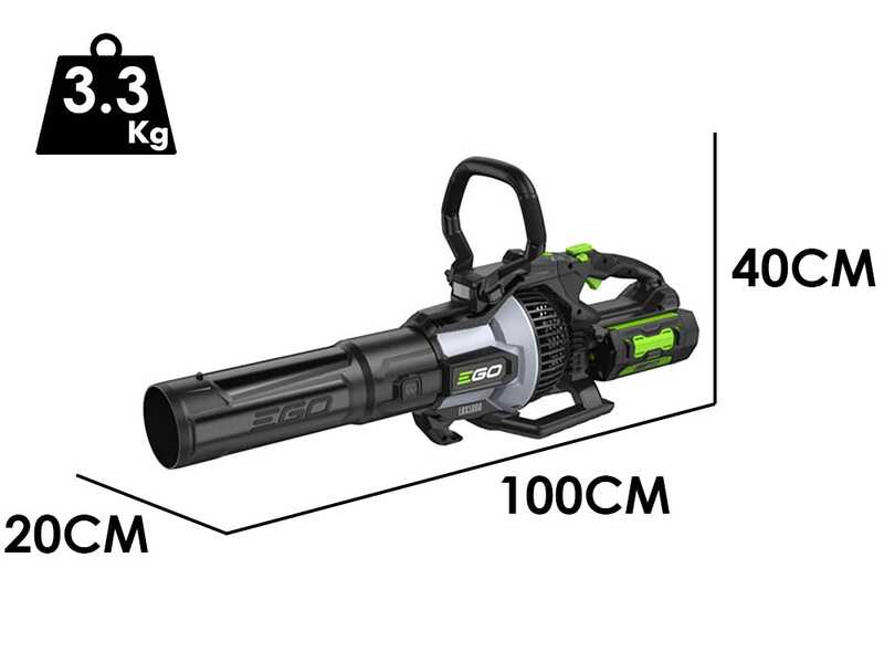 EGO LBX1000 - Soplador de bater&iacute;a - Luz LED y pantalla LCD - 56 V - BATER&Iacute;A Y CARGADOR NO EST&Aacute;N INCLUIDOS