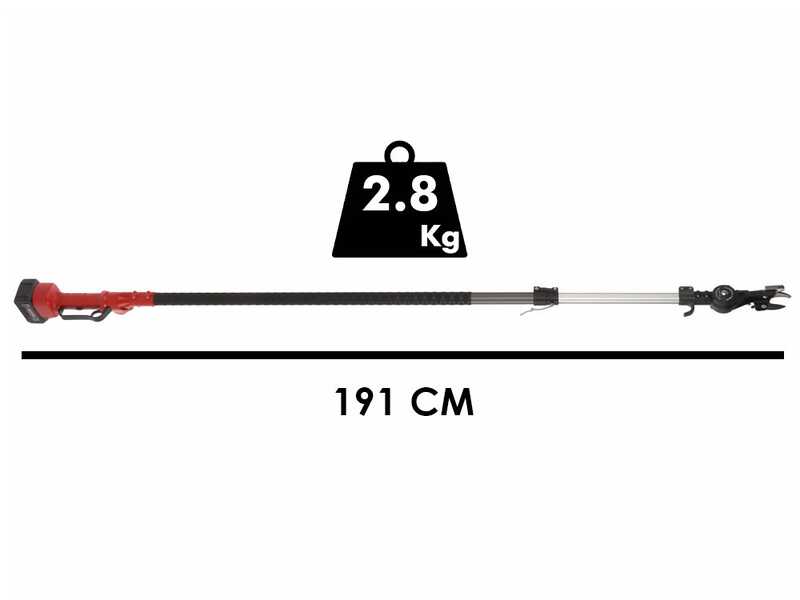 Archman HELIUM+ - Cortarramas de bater&iacute;a - P&eacute;rtiga de 191-292 cm - 4Ah 21V